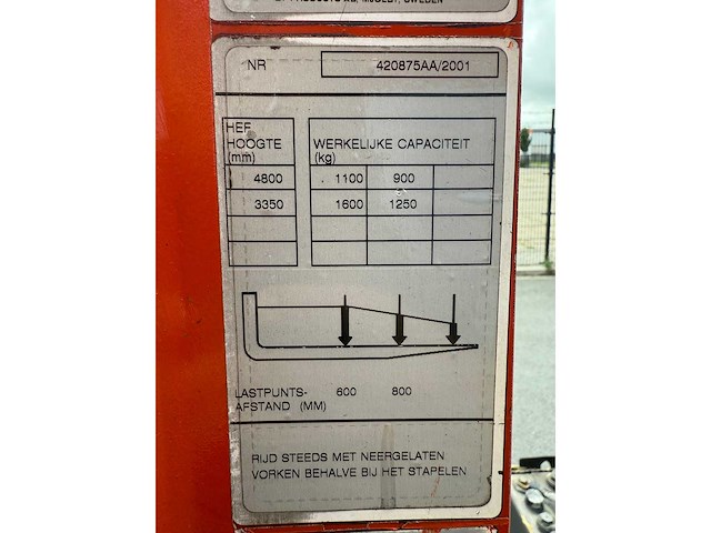 Bt - sr 1.6 - vorkheftruck - afbeelding 6 van  8