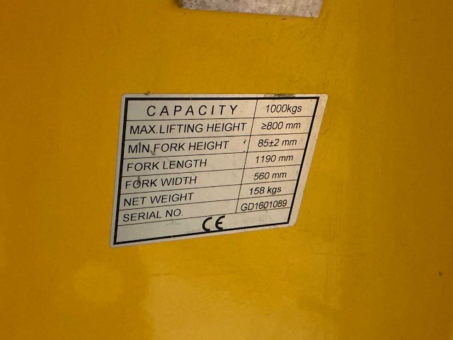 B&t 8130 hand hydraulische palletwagen - afbeelding 5 van  7