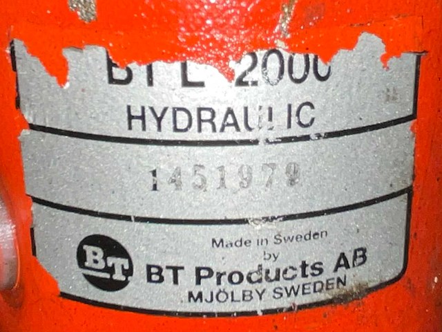 Bt btl 2000 hand hydraulische palletwagen - afbeelding 2 van  2