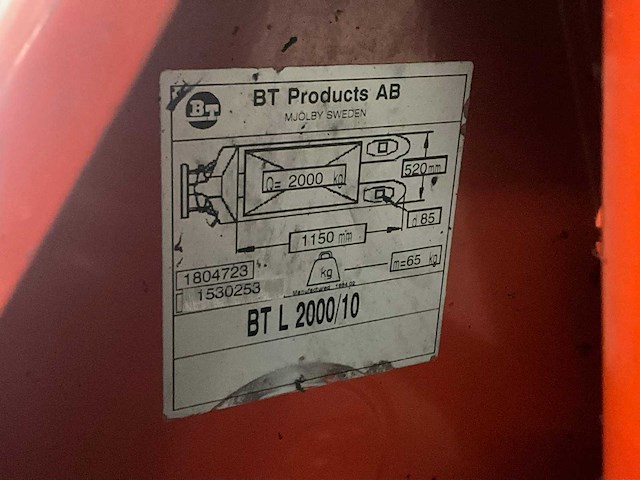 Bt hand hydraulische palletwagen (3x) - afbeelding 10 van  14