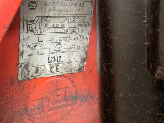 Bt hand hydraulische palletwagen - afbeelding 5 van  5