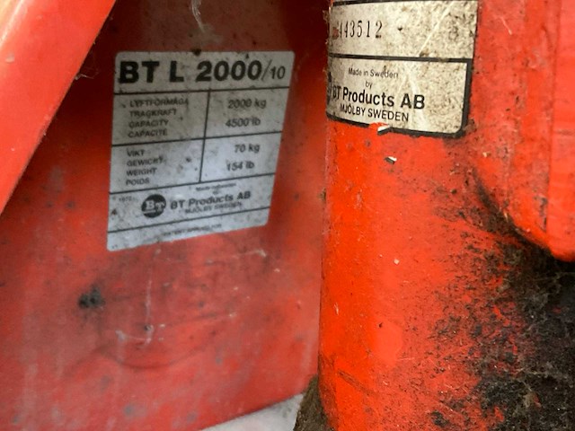 Bt hand hydraulische palletwagen - afbeelding 5 van  6