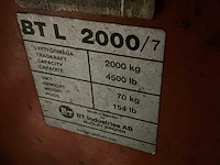 Bt l2000 hand hydraulische palletwagen - afbeelding 6 van  6
