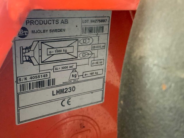 Bt lhm230 hand hydraulische palletwagen - afbeelding 6 van  6
