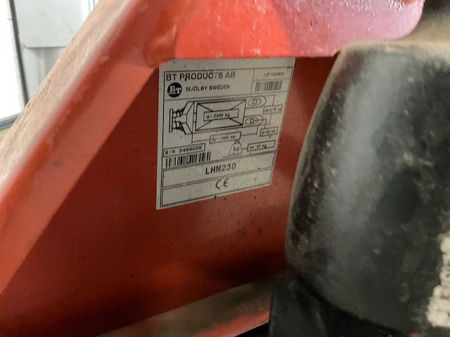 Bt lhm230 hydraulische palletwagen - afbeelding 7 van  7