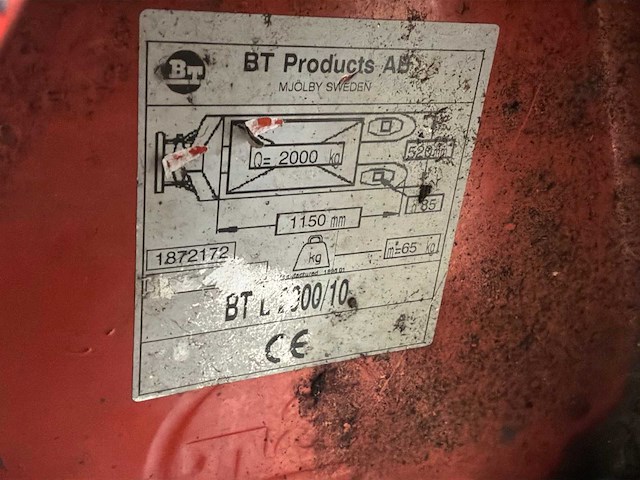 Bt lifter hand hydraulische palletwagen - afbeelding 6 van  6