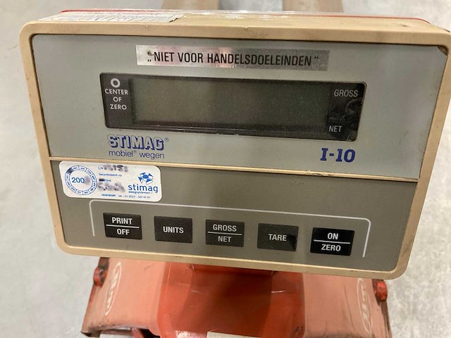 Bt-lifters bt l 2000/9 hand hydraulische palletwagen met weegschaal - afbeelding 13 van  13