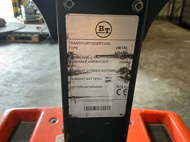 Bt lwe130 elektrische palletwagen - afbeelding 4 van  8