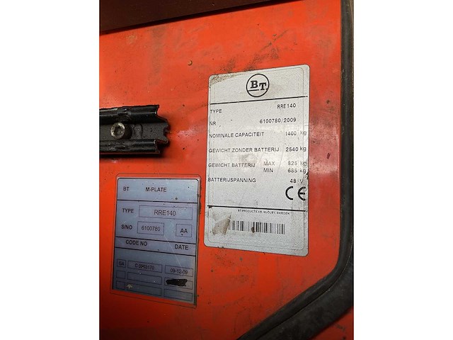 Bt reflex rre140 reachtruck - afbeelding 11 van  19