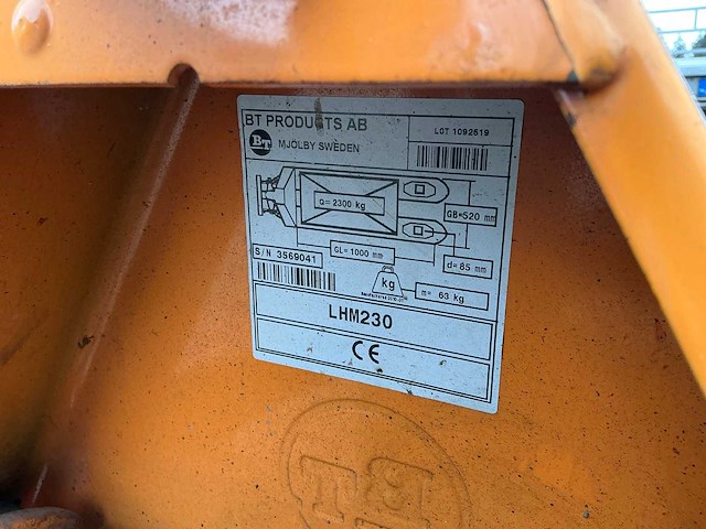 Bt rolatruc lhm230 hand hydraulische palletwagen - afbeelding 5 van  5