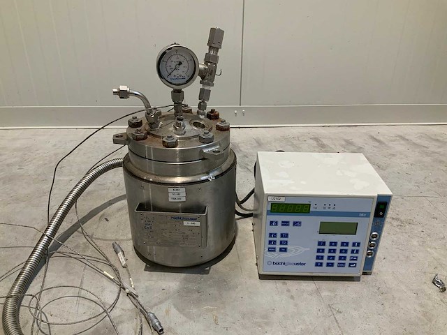 Buchiglasuster - chemische hoge drukreactor - 1x metalen tank - afbeelding 1 van  7