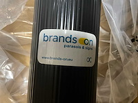 Bud beer aluminium 4x4 horeca parasol - afbeelding 2 van  5