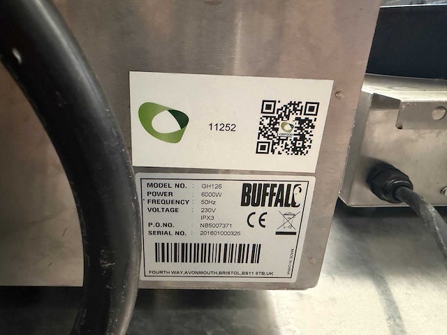 Buffalo - gh126 - professionele elektrische friteuse - afbeelding 7 van  7