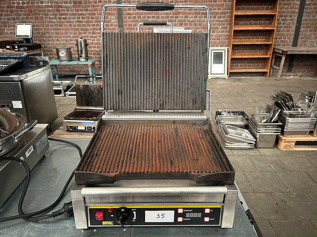 Buffalo - l518-b - professionele contactgrill extra groot - afbeelding 1 van  6