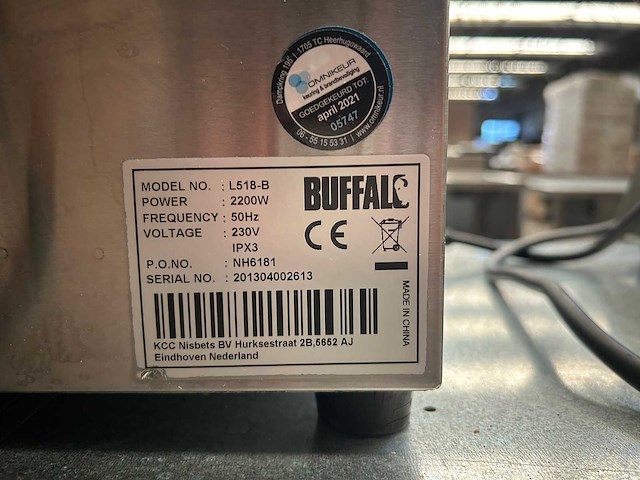 Buffalo - l518-b - professionele contactgrill extra groot - afbeelding 6 van  6