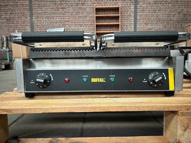 Buffalo - professionele dubbele contactgrill / paninigrill - afbeelding 2 van  6