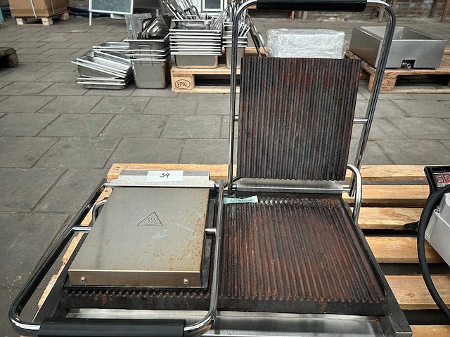 Buffalo - professionele dubbele contactgrill / paninigrill - afbeelding 4 van  6