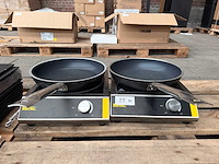 Buffalo - professionele inductiekookplaat met pan (2x) - afbeelding 1 van  6