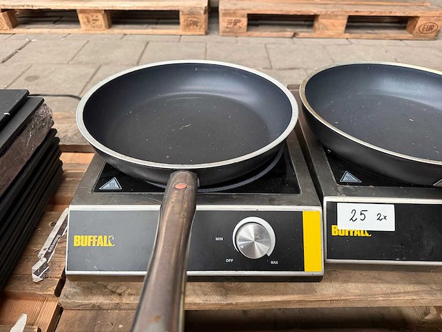 Buffalo - professionele inductiekookplaat met pan (2x) - afbeelding 5 van  6