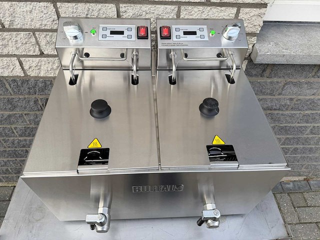 Buffalo ongebruikt - 2 pans 2x 8l - friteuse - afbeelding 2 van  6