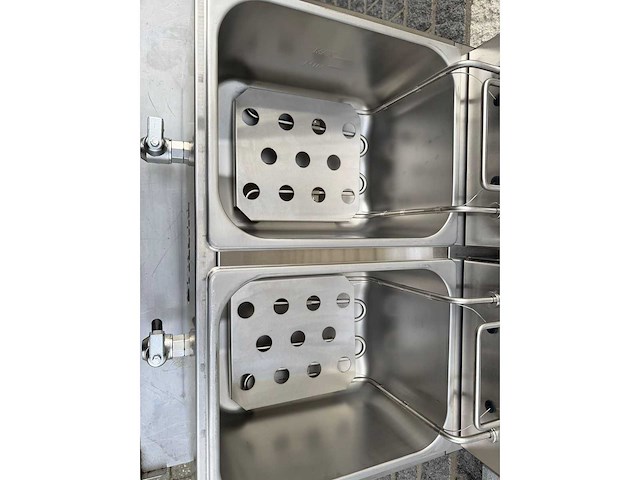 Buffalo ongebruikt - 2 pans 2x 8l - friteuse - afbeelding 4 van  6