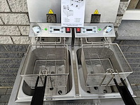 Buffalo ongebruikt - 2 pans 2x 8l - friteuse - afbeelding 4 van  6