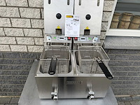 Buffalo ongebruikt - 2 pans 2x 8l - friteuse - afbeelding 1 van  2