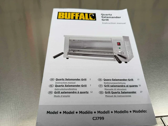 Buffalo ongebruikt - grill - salamander - afbeelding 3 van  3