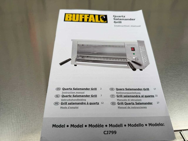 Buffalo ongebruikt - grill - salamander - afbeelding 3 van  3