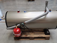 Buffervat rvs met tapspiraal 300l horizontaal - test opstelling compeet met thermisch element, pomp, expansievat, mengkraan etc., rvs - afbeelding 1 van  3