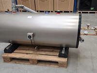 Buffervat rvs met tapspiraal 300l horizontaal - test opstelling compeet met thermisch element, pomp, expansievat, mengkraan etc., rvs - afbeelding 2 van  3