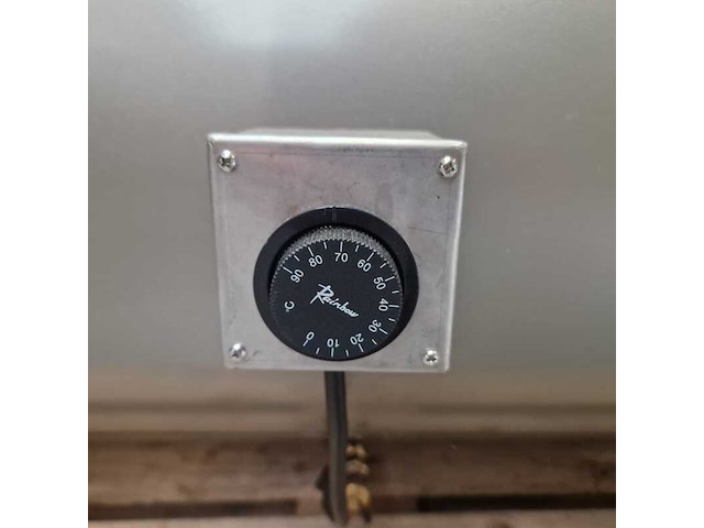 Buffervat rvs met tapspiraal 300l horizontaal - test opstelling compeet met thermisch element, pomp, expansievat, mengkraan etc., rvs - afbeelding 3 van  3