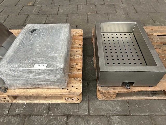 Buffet- en presentatiebak / crushed ice bak (2x) - afbeelding 1 van  5