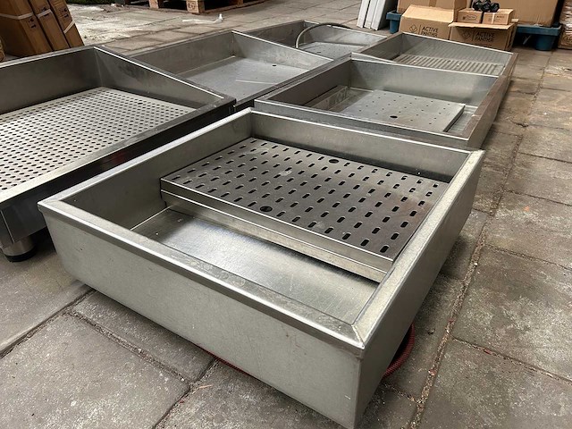 Buffet- en presentatiebak / crushed ice bak (6x) - afbeelding 4 van  7