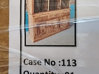 Buffetkast 180x45x200 mangohout, sanderz, 2025 - afbeelding 1 van  2