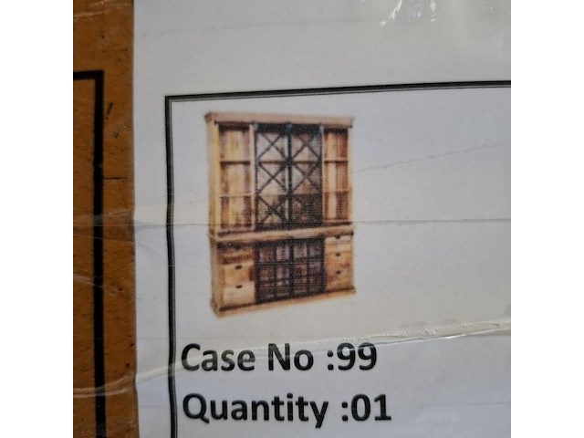 Buffetkast mangohout 200x45x220cm, mango, 2025 - afbeelding 2 van  4