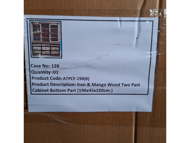 Buffetkast, mangohout, 2026 - afbeelding 2 van  3