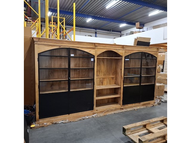 Buffetkast mangohout 400 cm | gebroken, in 2 delen, 2026 - afbeelding 1 van  6