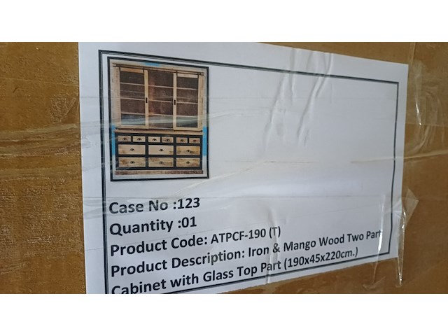 Buffetkast mangohout, mango, 2026 - afbeelding 1 van  2