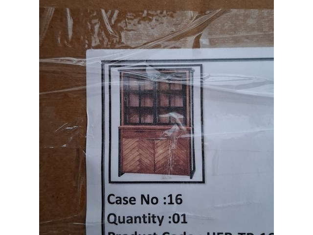 Buffetkast | mangohout | visgraad, 2026 - afbeelding 1 van  3