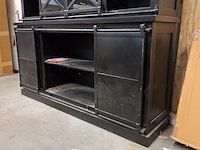 Buffetkast, mangohout, zwart - afbeelding 3 van  13