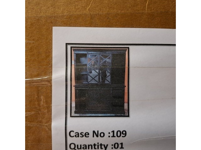 Buffetkast, mangohout, zwart - afbeelding 6 van  13