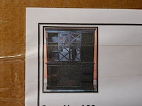 Buffetkast, mangohout, zwart - afbeelding 6 van  13