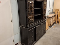 Buffetkast, mangohout, zwart - afbeelding 7 van  13