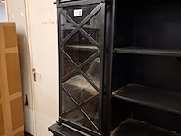 Buffetkast, mangohout, zwart - afbeelding 9 van  13