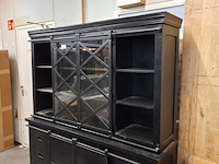 Buffetkast, mangohout, zwart - afbeelding 11 van  13