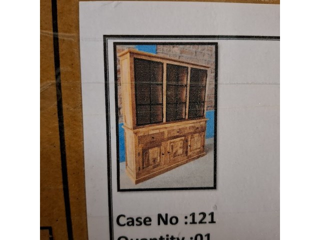 Buffetkast, mangohout - afbeelding 1 van  3