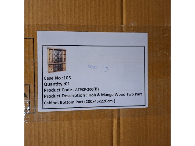 Buffetkast, mangohout - afbeelding 2 van  4