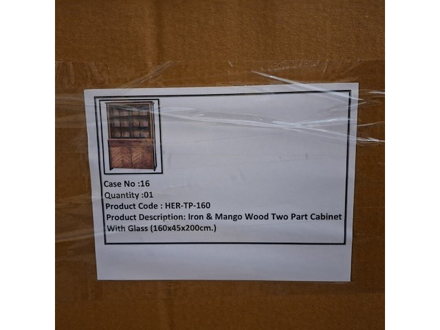 Buffetkast, mangohout - afbeelding 2 van  3