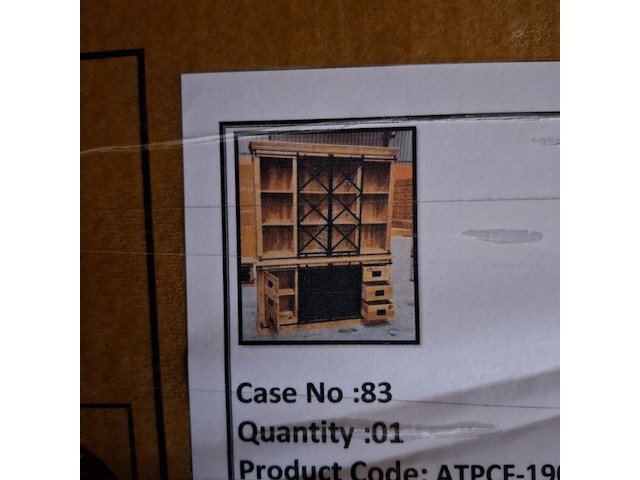 Buffetkast, mangohout - afbeelding 1 van  4